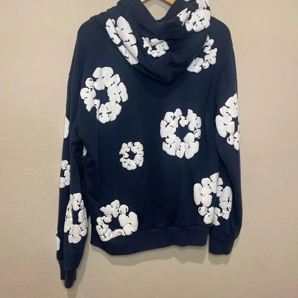 Denim Tears Men's hoodie navy blue - Picture 3 of 8